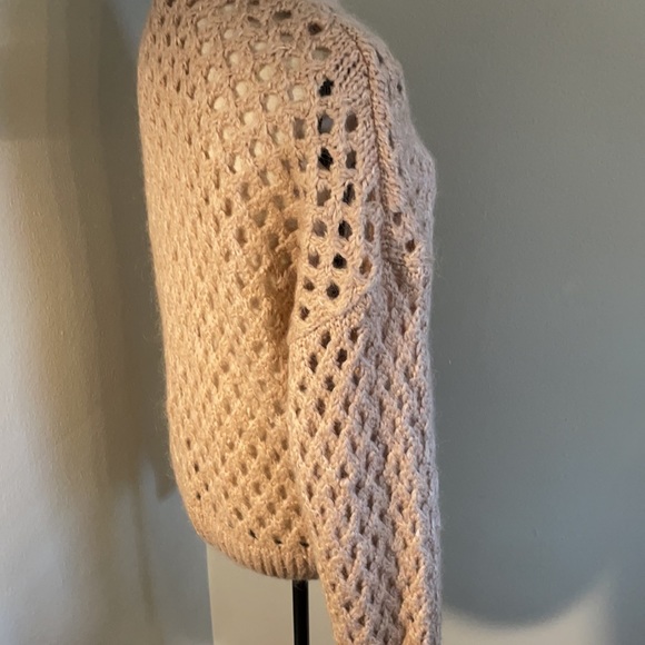 Wool and mohair Reserved sweater chunky soft - Picture 5 of 12